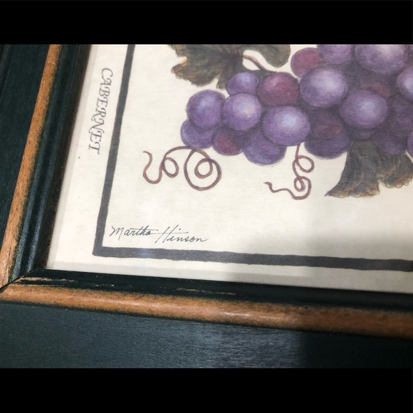 Martha Hinson-Cabernet-Wine Grapes Framed Artwork - Picture 3 of 8
